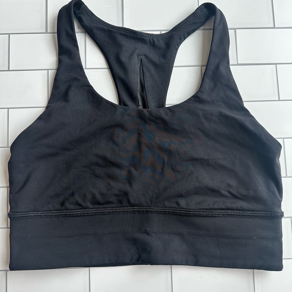 Lululemon sports bra black mesh
